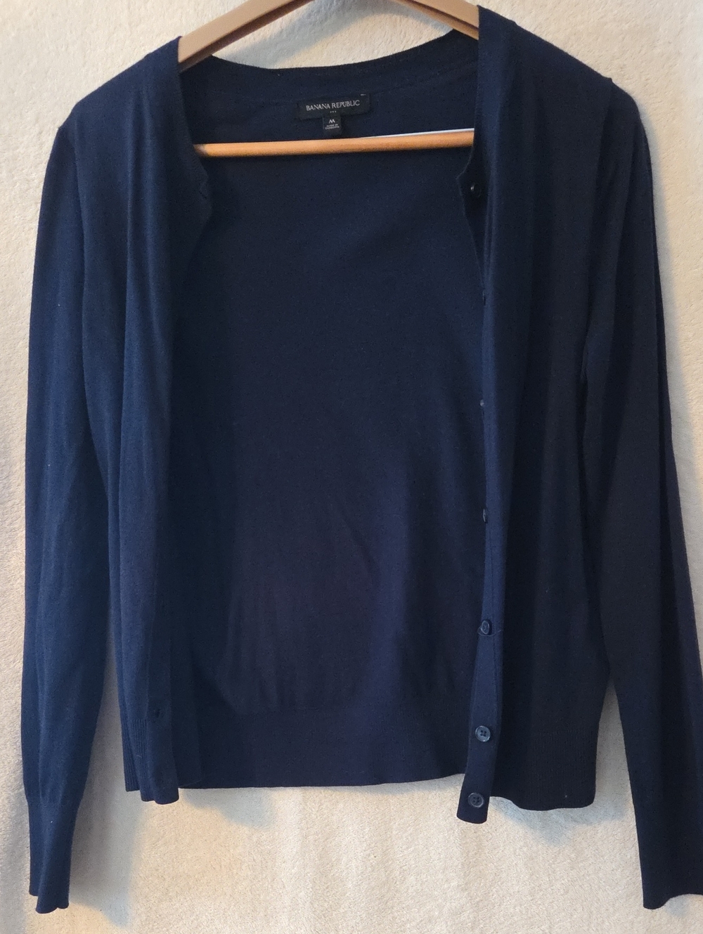 Banana Republic Women's Navy Button-Front Cardigan